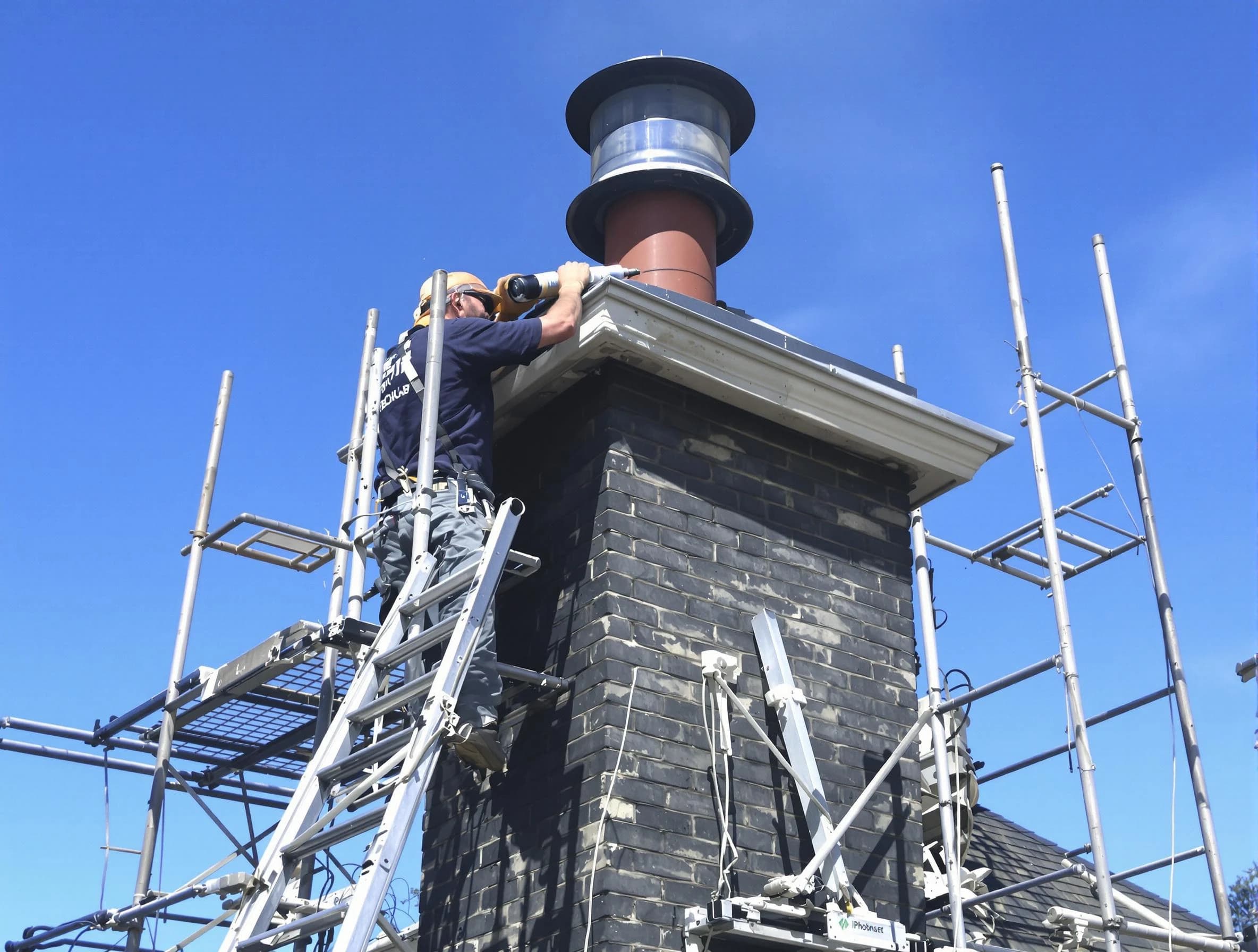 Sturdy chimney crown finished by Ponderosa Park Chimney Sweep in Ponderosa Park, CO