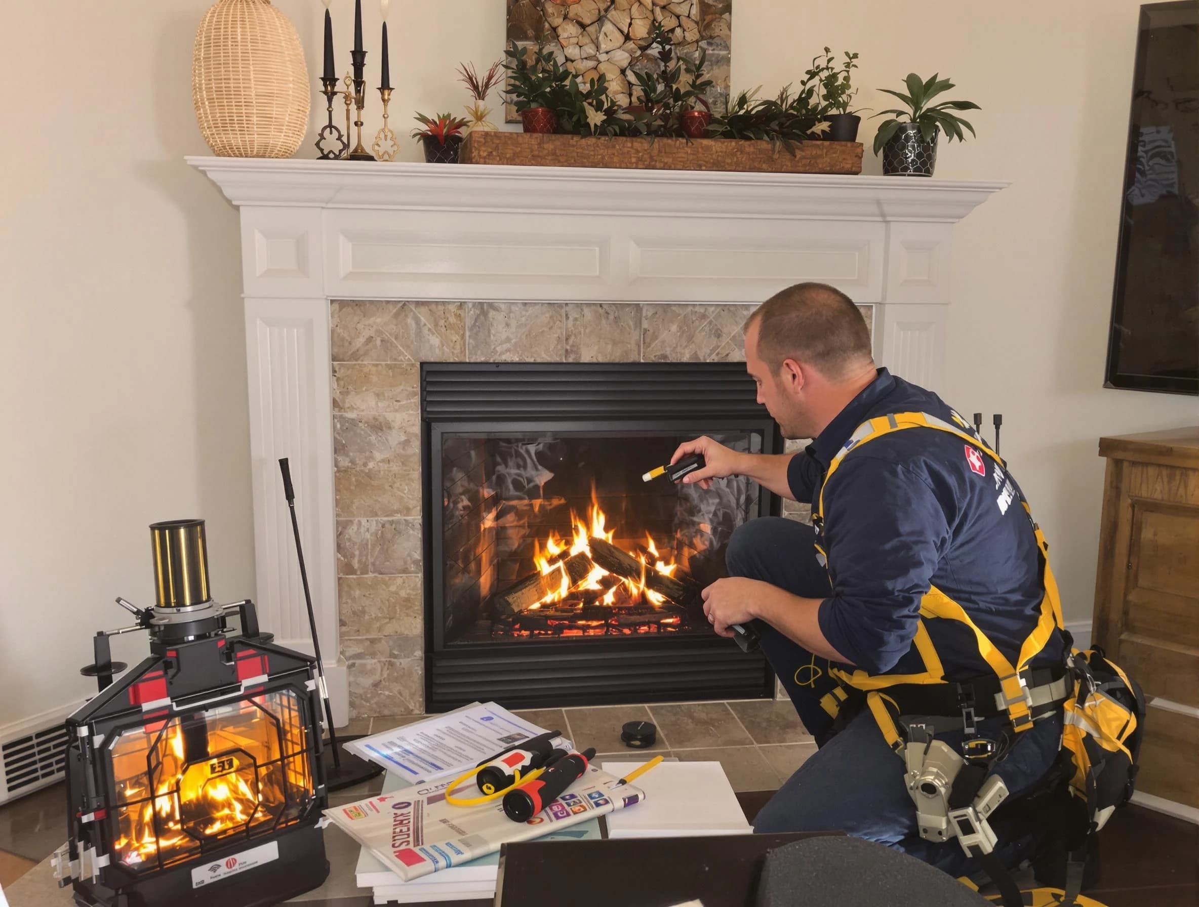Safety-focused fireplace inspection by Ponderosa Park Chimney Sweep in Ponderosa Park, CO