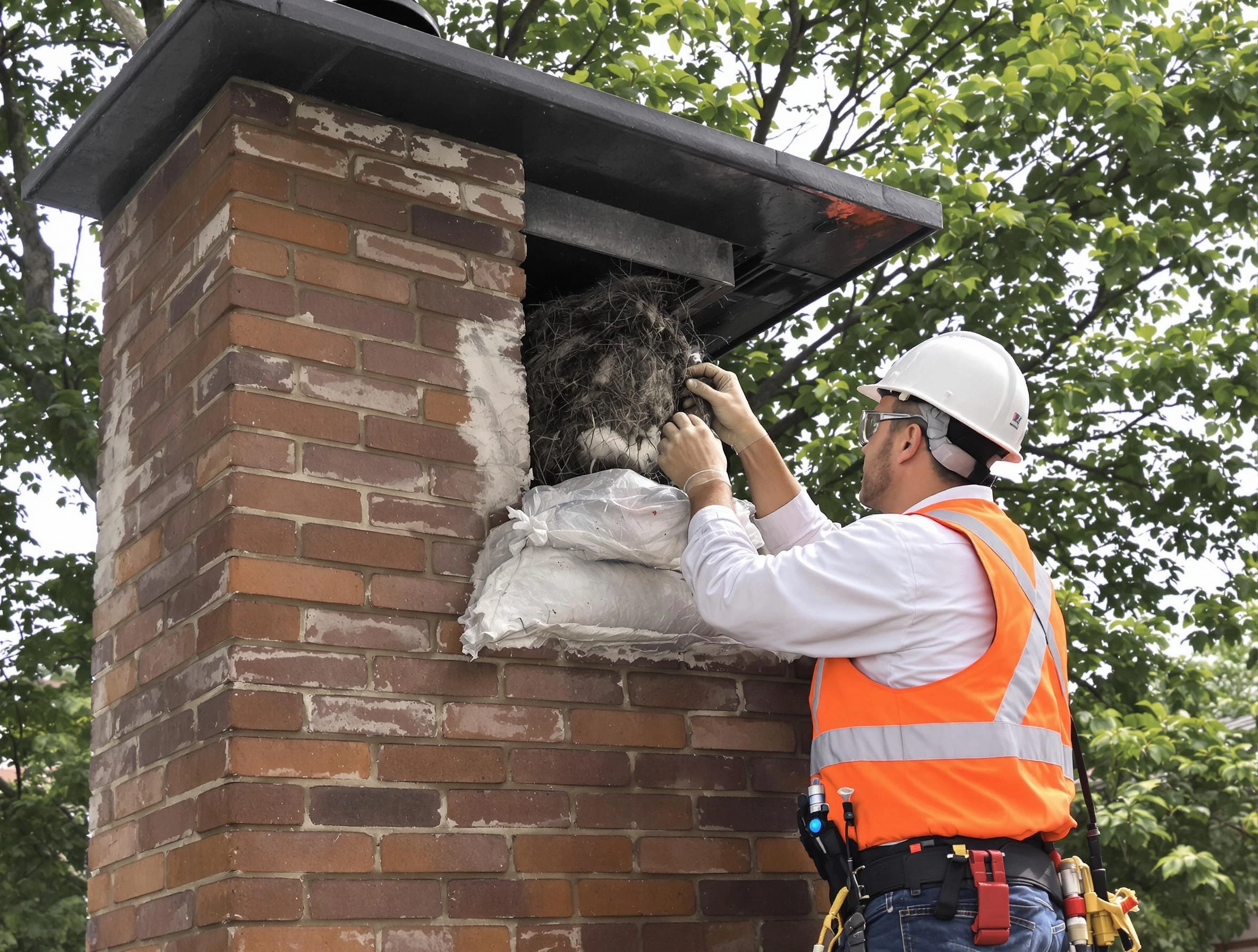 Humane removal of debris and animals by Ponderosa Park Chimney Sweep in Ponderosa Park, CO