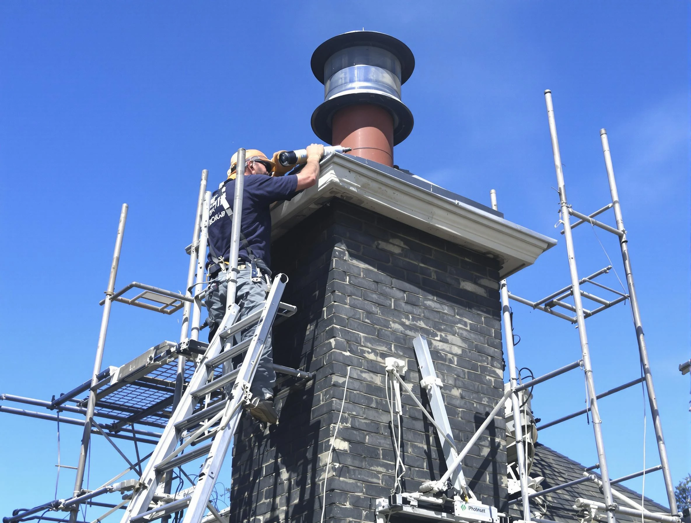 Sturdy chimney crown finished by Ponderosa Park Chimney Sweep in Ponderosa Park, CO
